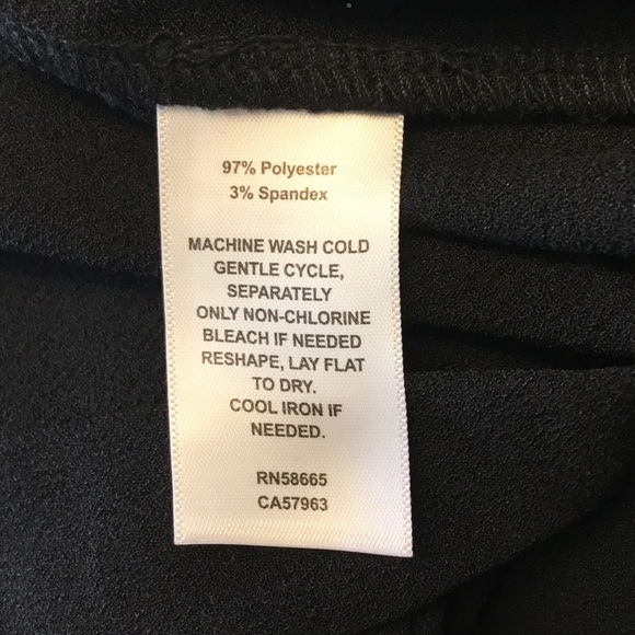 NWT Chelsea28 Short Sleeve Crepe Shift Dress - Black - XS - Picture 7 of 7